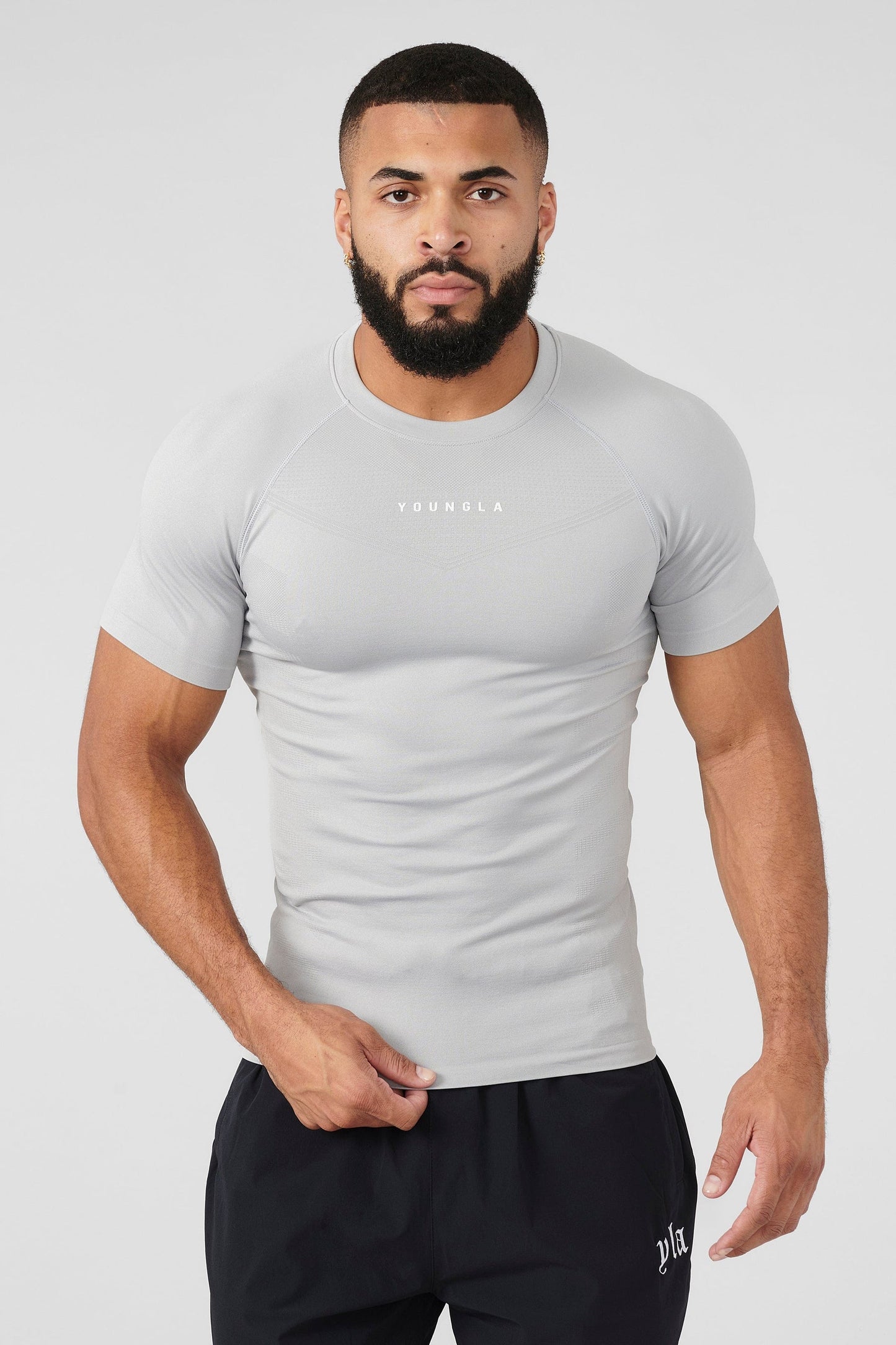 475 - SuperVillain Compression Tees - Grey