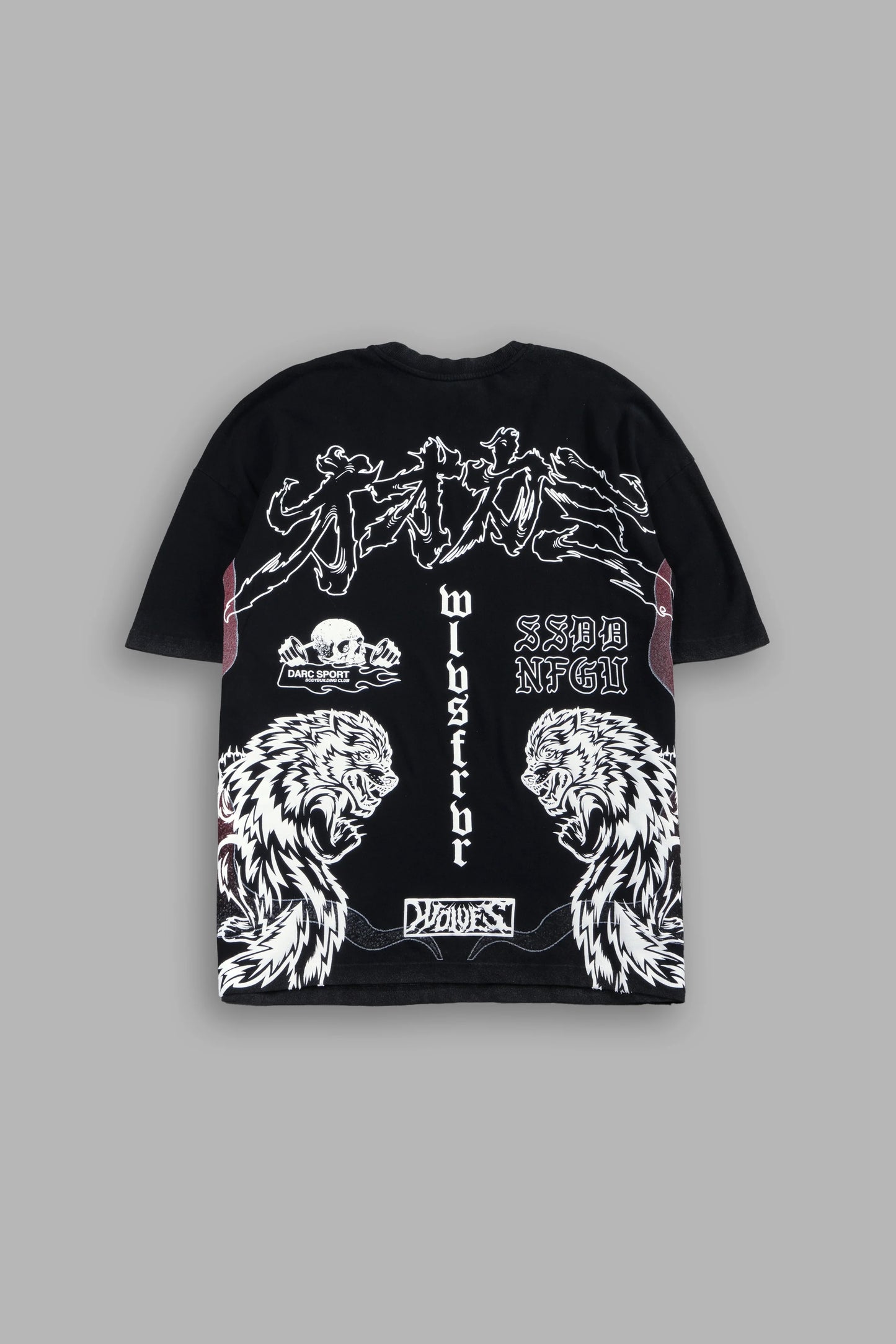 DS-0314 OUR CODE PREMIUM OVERSIZED TEE IN BLACK