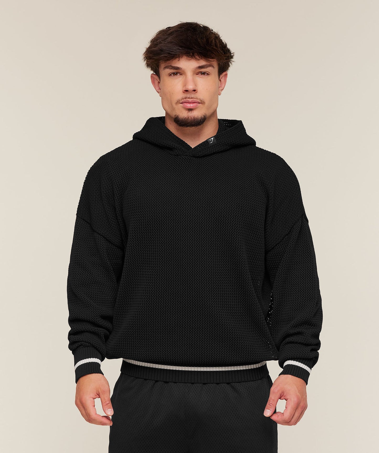 GS-0120 Collective Crochet Style Hoodie - Black