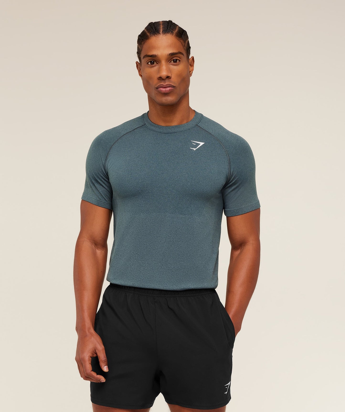 GS-0085 Vital Seamless T-Shirt - Iron Blue / Stealth Blue