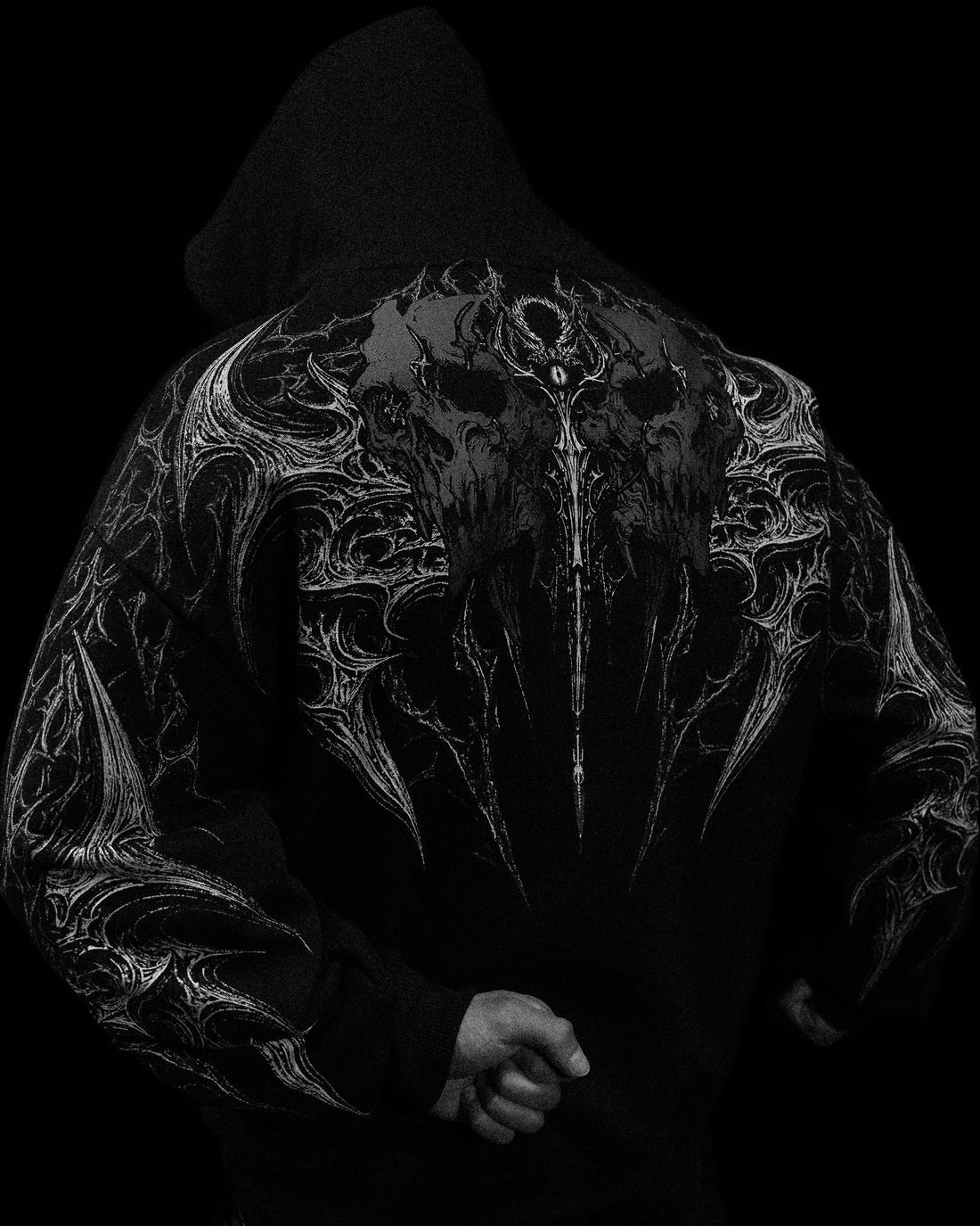 BD-0076 Eclipse Oversized Pullover Hoodie [MIDNIGHT]