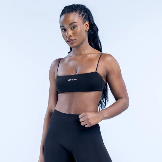Defy Strappy Bra - Midnight Black