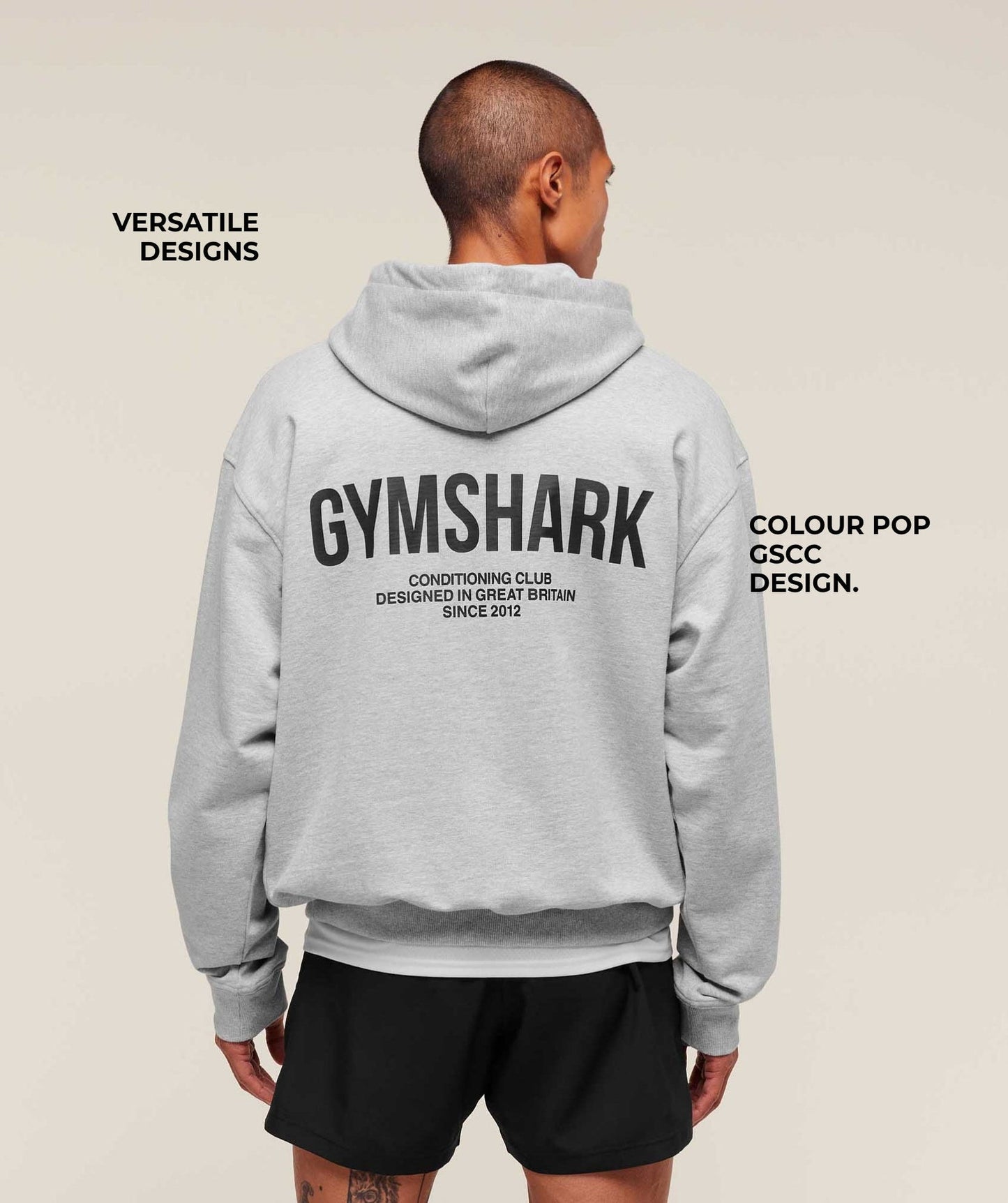 GS-0093 Conditioning Club Hoodie - Light Grey Core Marl