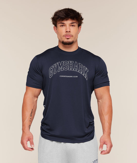 GS-0116 Collegiate Tech T-Shirt - Heavy Blue
