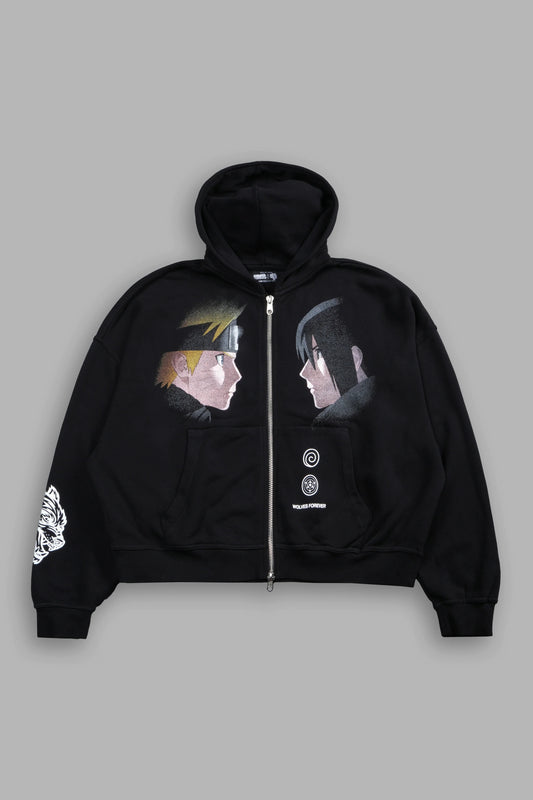 DS-0221 Last Battle Vex Double Zip Hoodie in Black