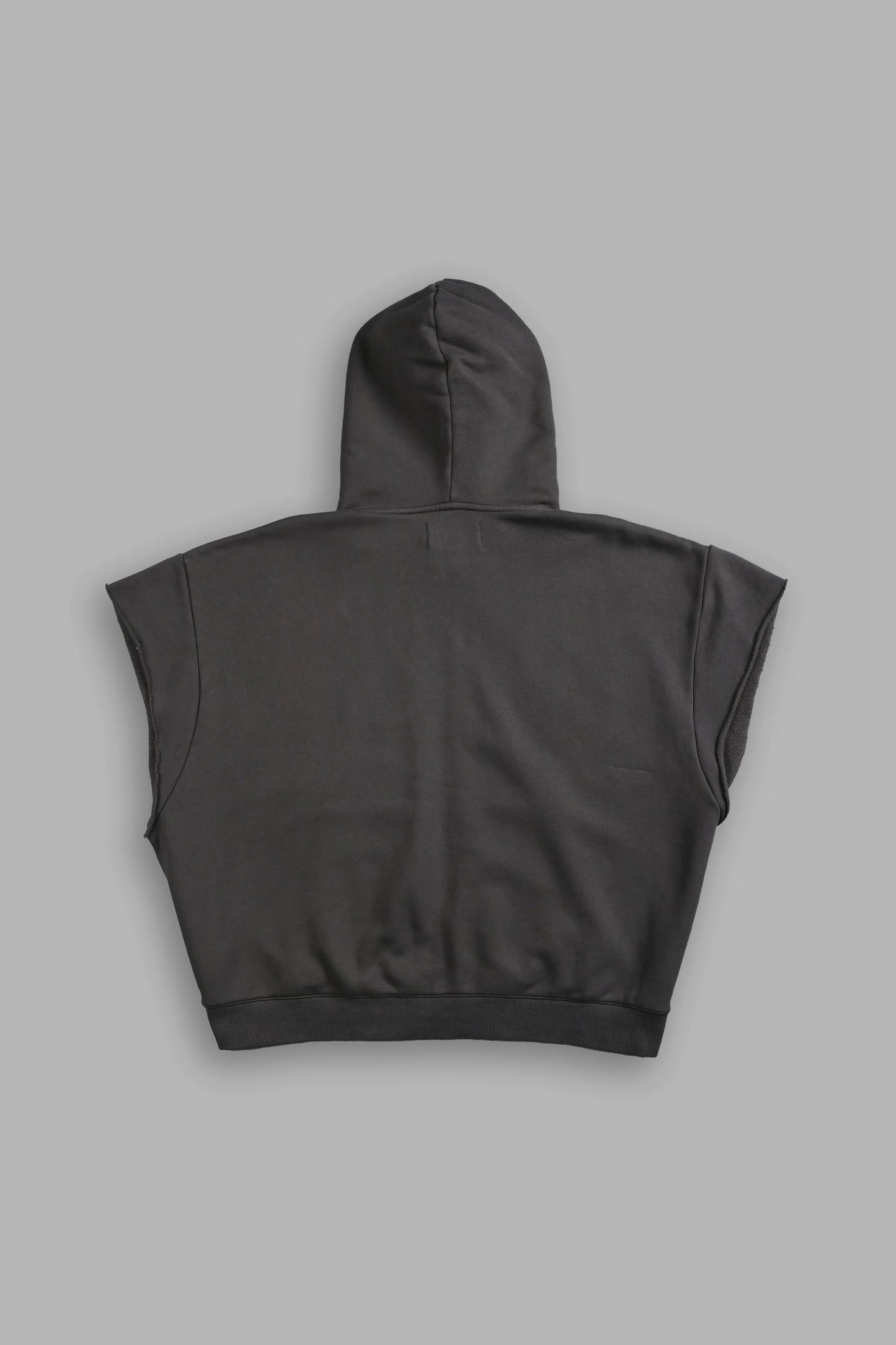 DS-0193 SSDDNFGU Moth Creed Cap Zip Hoodie in Wolf Gray