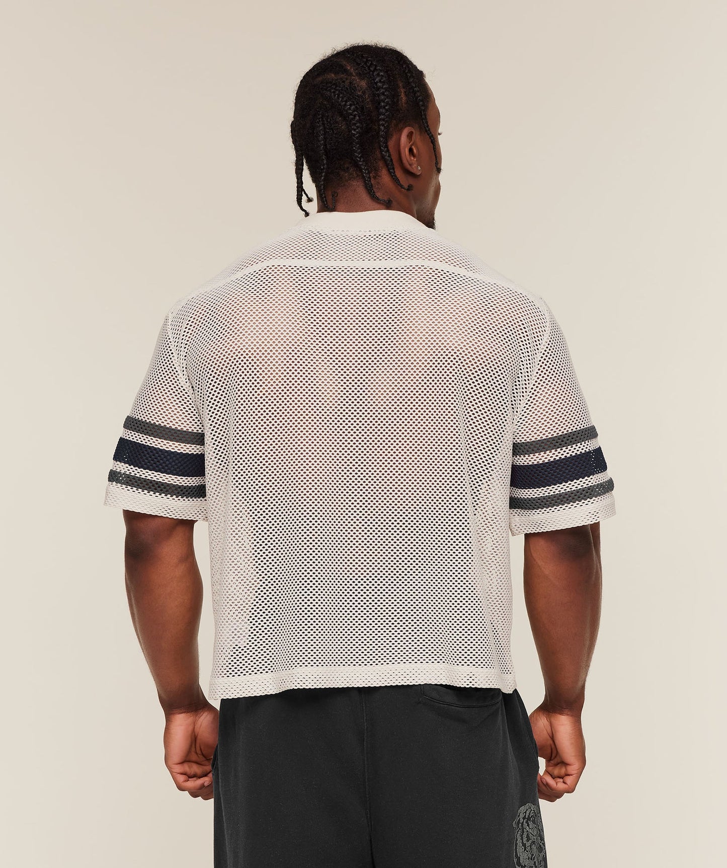 GS-0114 Collective Mesh Contrast Jersey - Tinted White