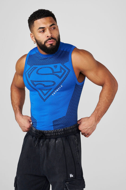 3047 - Superman Compression Tanks - Blue