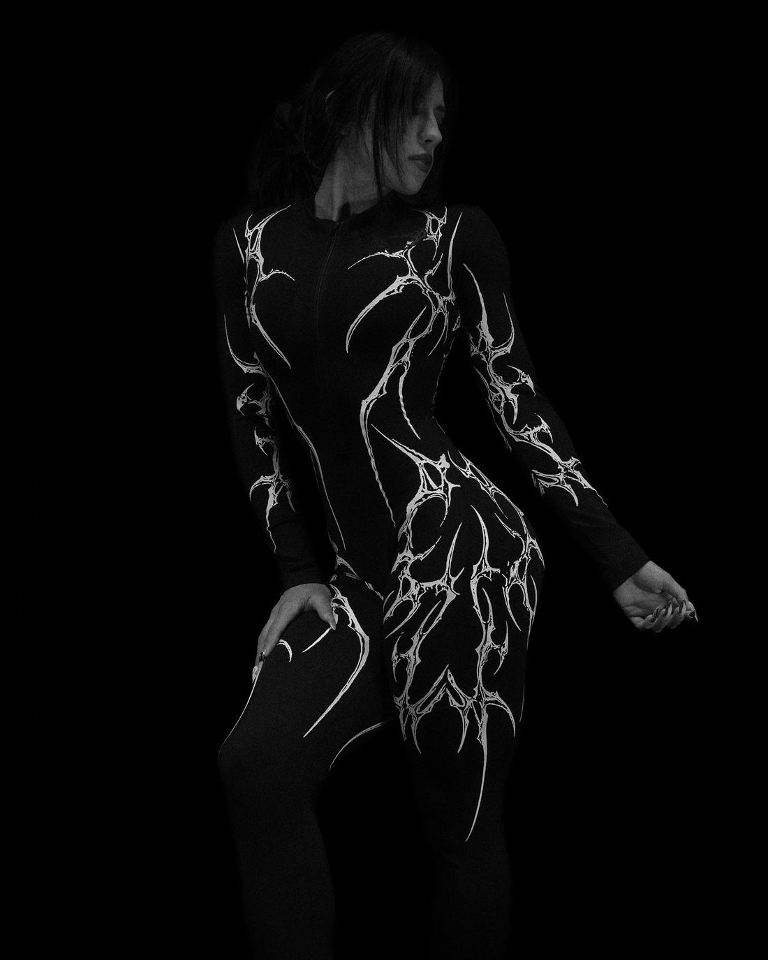 BD-0069 Void Tech™ Vortex Catsuit [VOID BLACK] - Womens