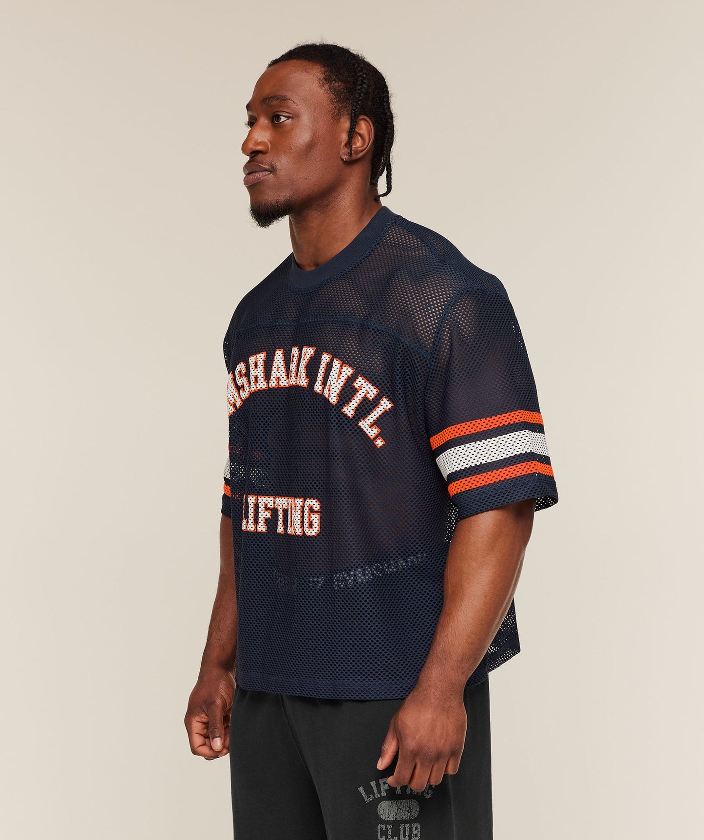 GS-0114 Collective Mesh Contrast Jersey - Heavy Blue
