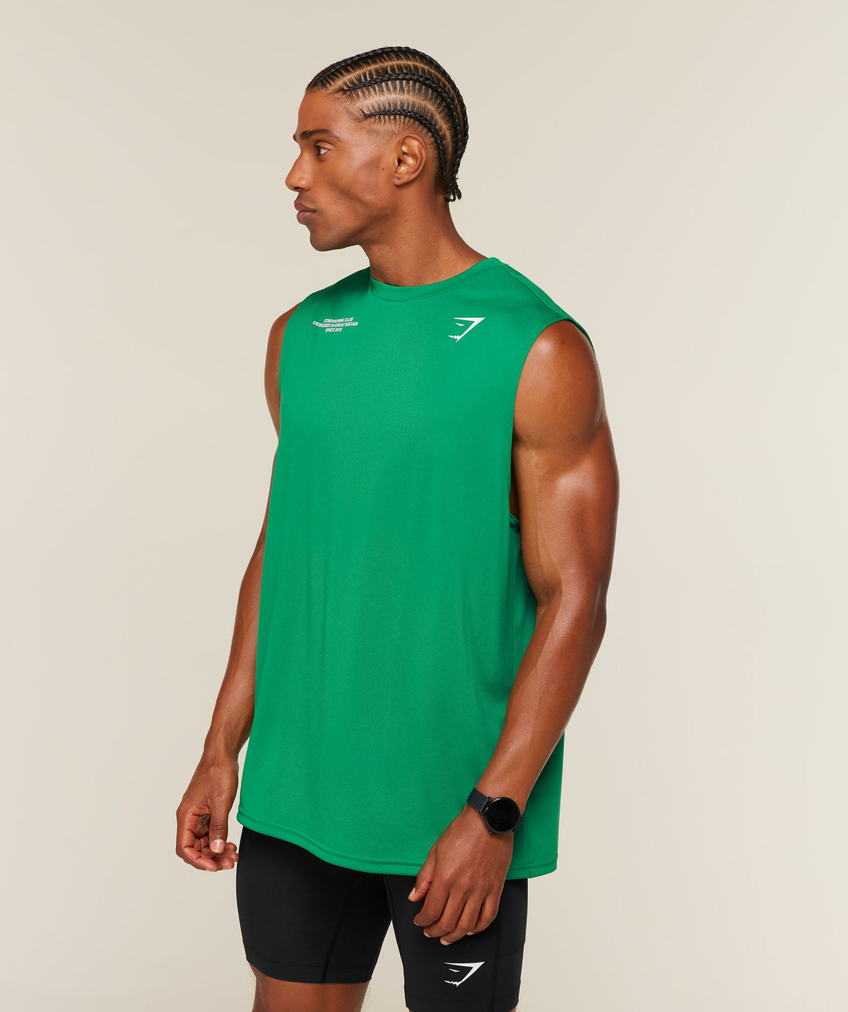 GS-0059 Conditioning Club Tank - Track Green/White
