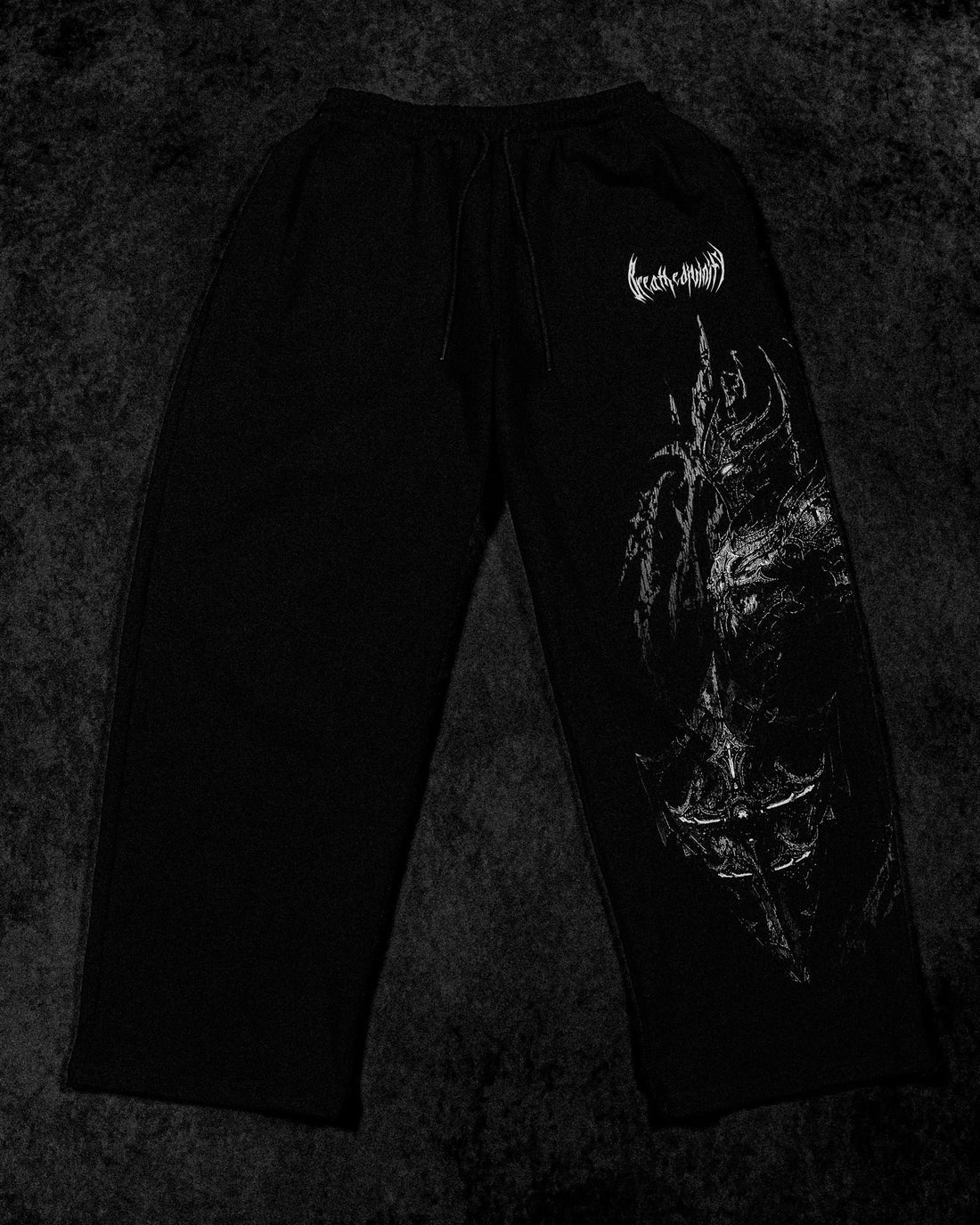 BD-0101 Fallen Knight Uncuffed Banana shape sweatpants [VOID BLACK]