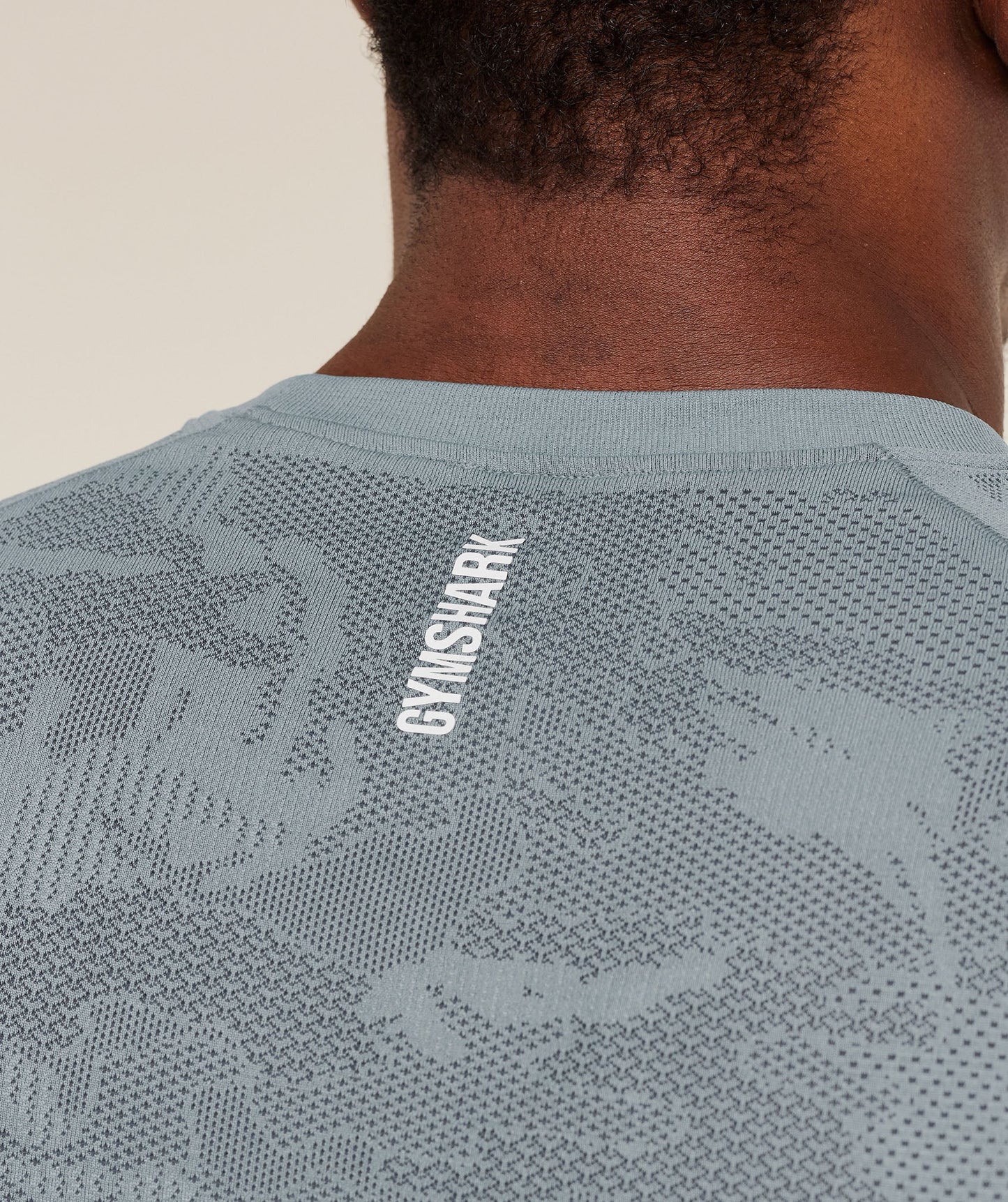 GS-0011 Geo Seamless T-Shirt - Storm Blue/Stealth Blue