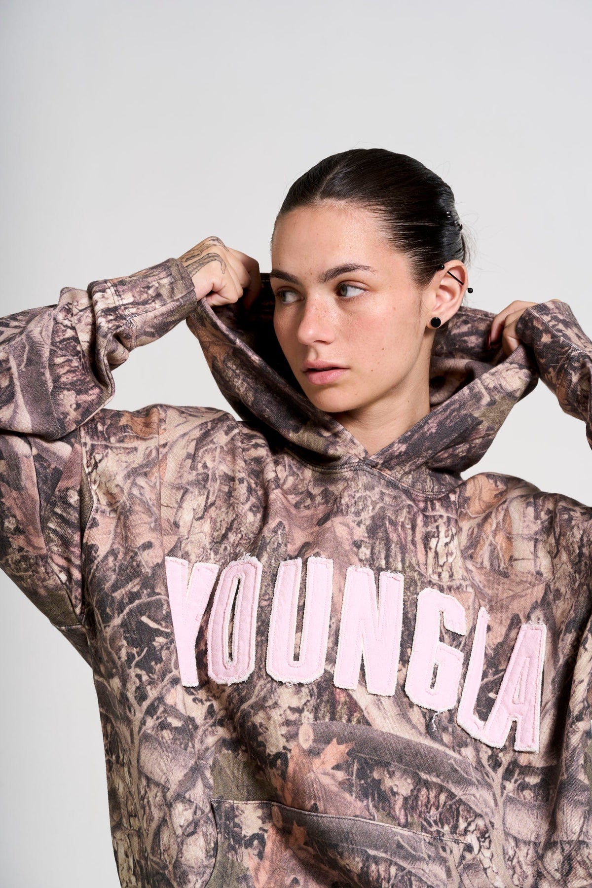 W551 - Hunting Season Hoodie - Green Camo