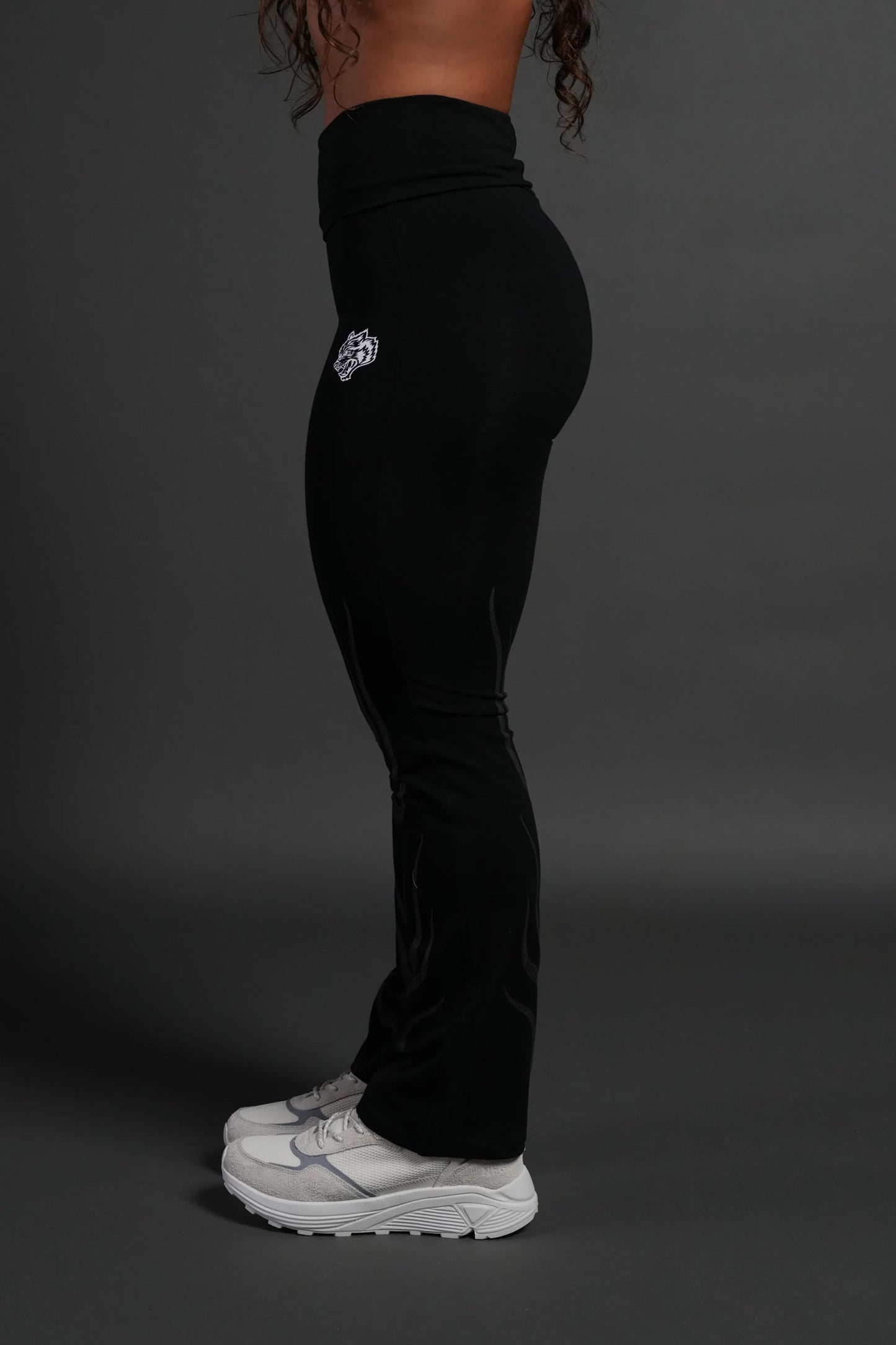 DSHE-0044 Hellfire Romy Foldover Pants in Black