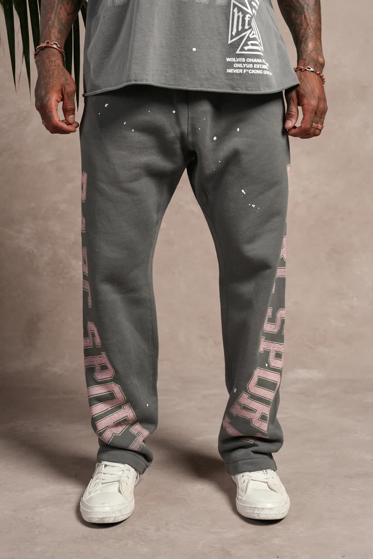 DS-0236 Darc Sport Athletic Club Bigelow Sweat Pants in Slate Gray