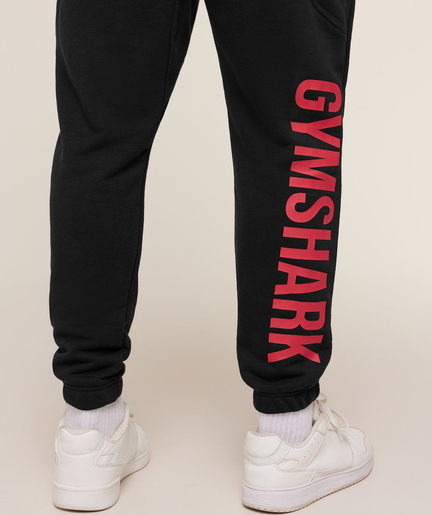 GS-0030 Power Wordmark Joggers - Black/Conditioning Red