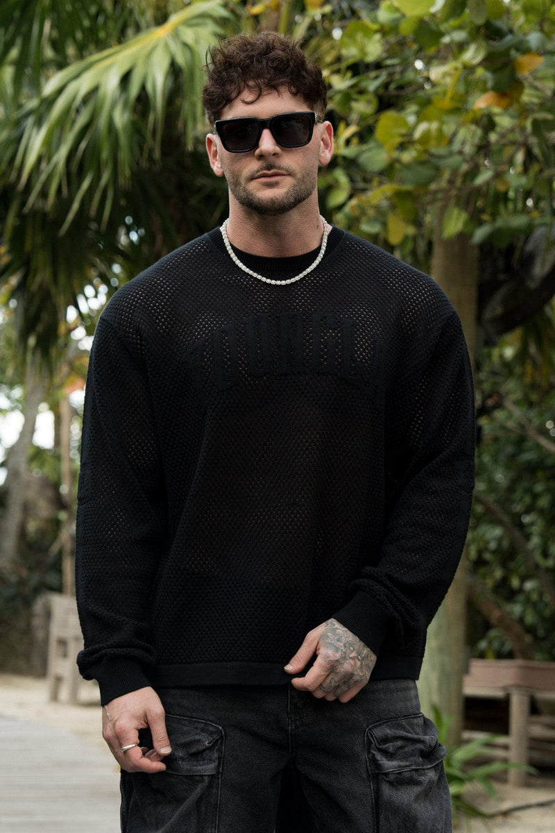 8016 - 99 Knit Longsleeves - Black