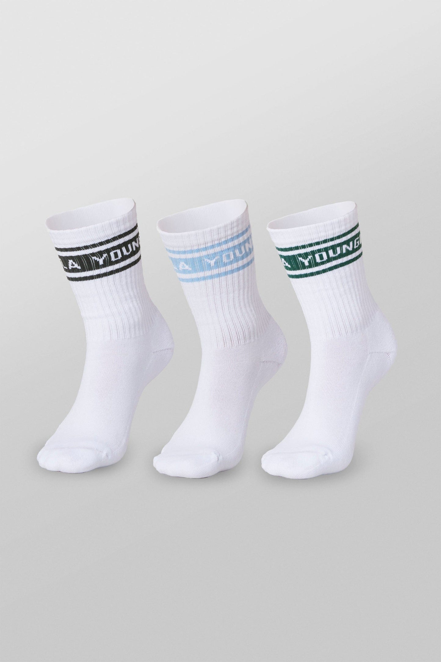 W638 - Elevate Crew Socks - Blue Pack