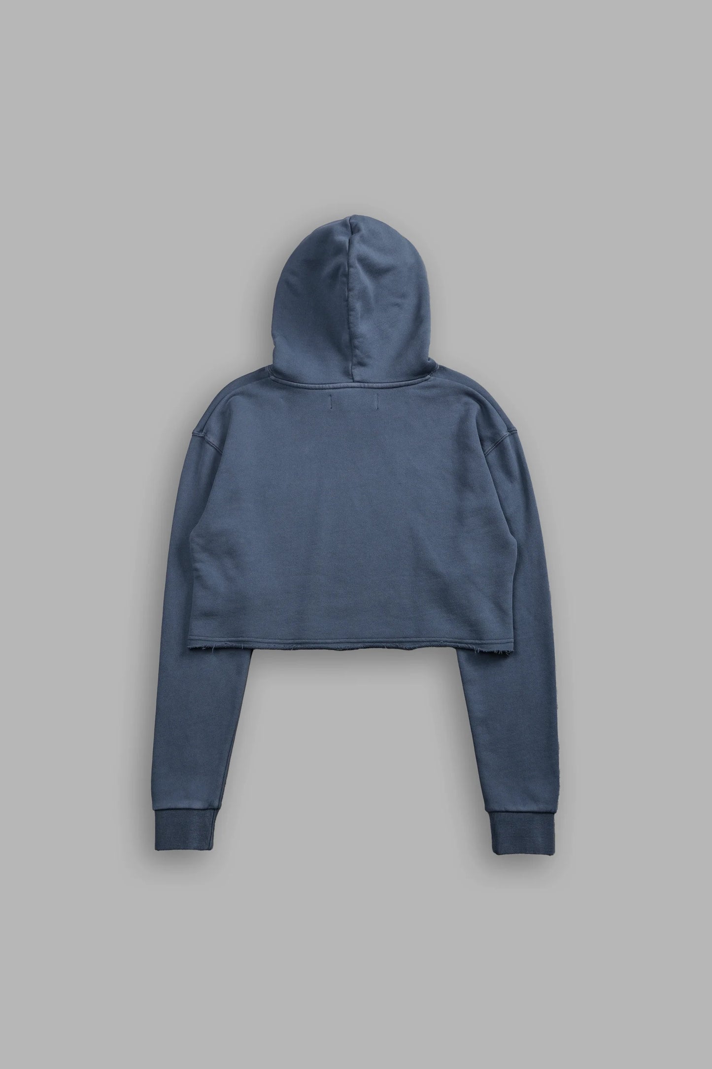 DSHE-0065 Gritty “Pierce” (Cropped) Hoodie in Darc Blue