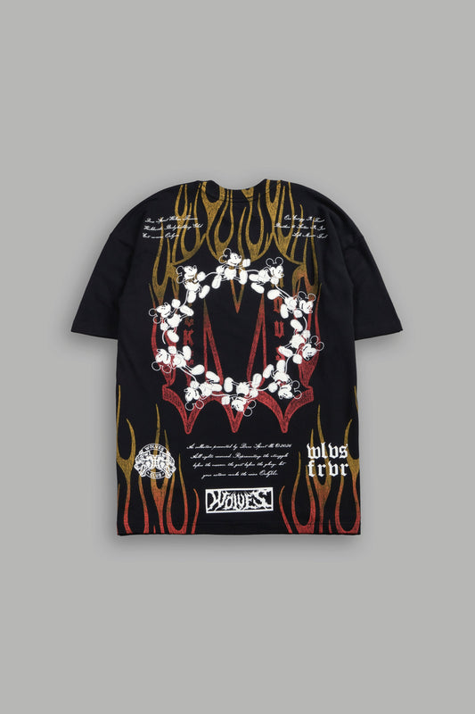 DS-0289 Mickey Forever Premium Oversized Tee in Black
