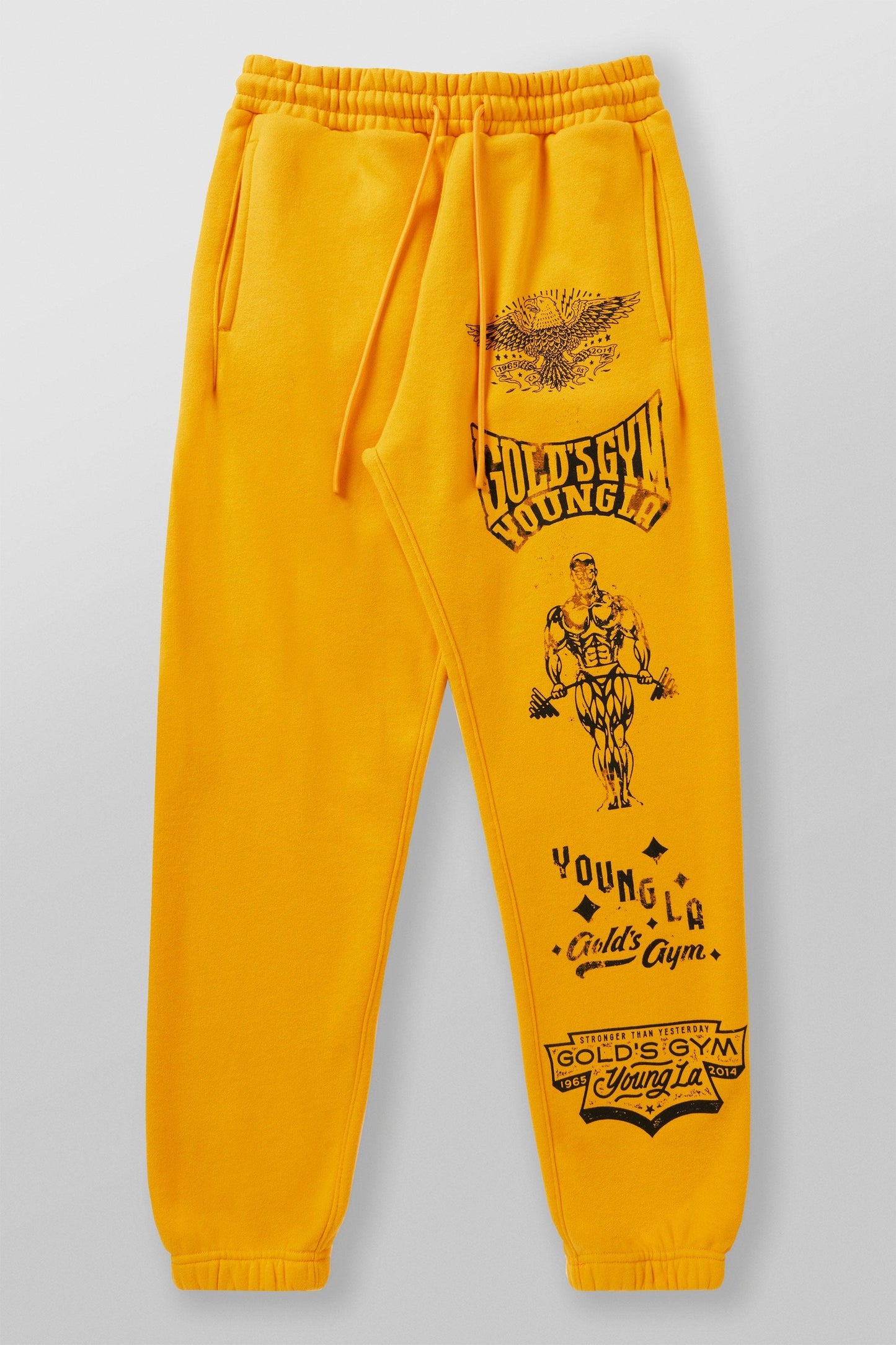 2143 - Golds Gym Immortal Joggers - Yellow Wash