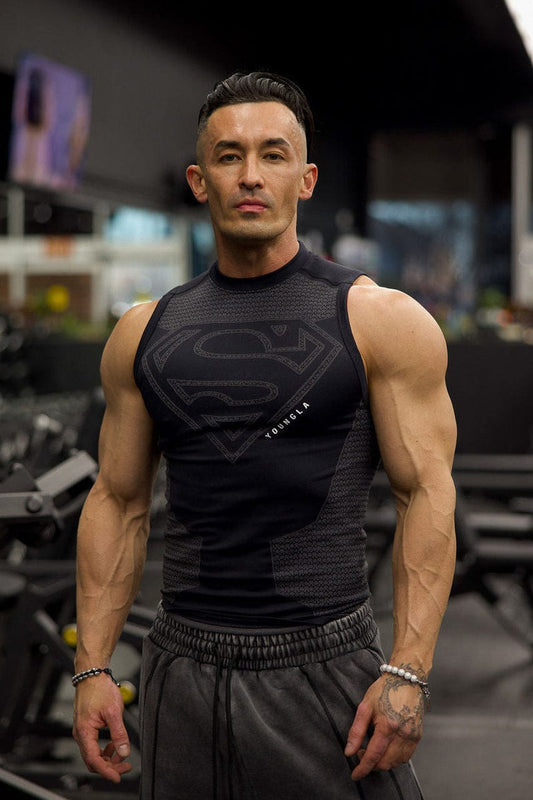 3047 - Superman Compression Tanks - Black