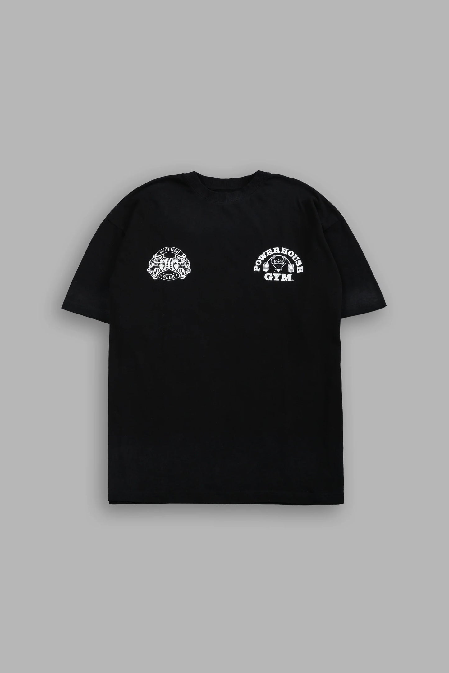 DS-0123 Powerhouse Hesh Premium Oversized Tee in Black Drift Wash