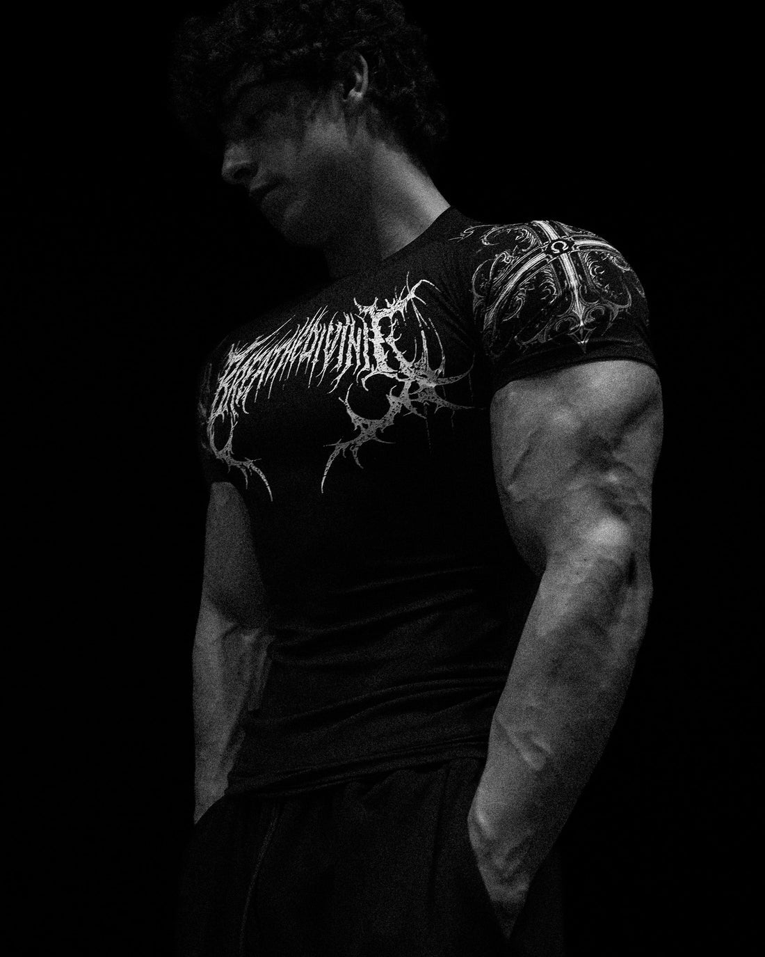 BD-0088 Void Tech™ Fallen Knight Short Sleeve Compression [VOID BLACK]