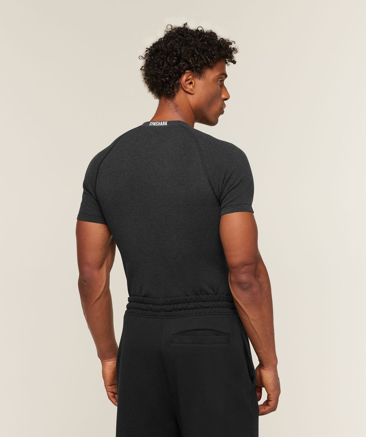 GS-0146 Cotton Seamless T-Shirt - Black Marl