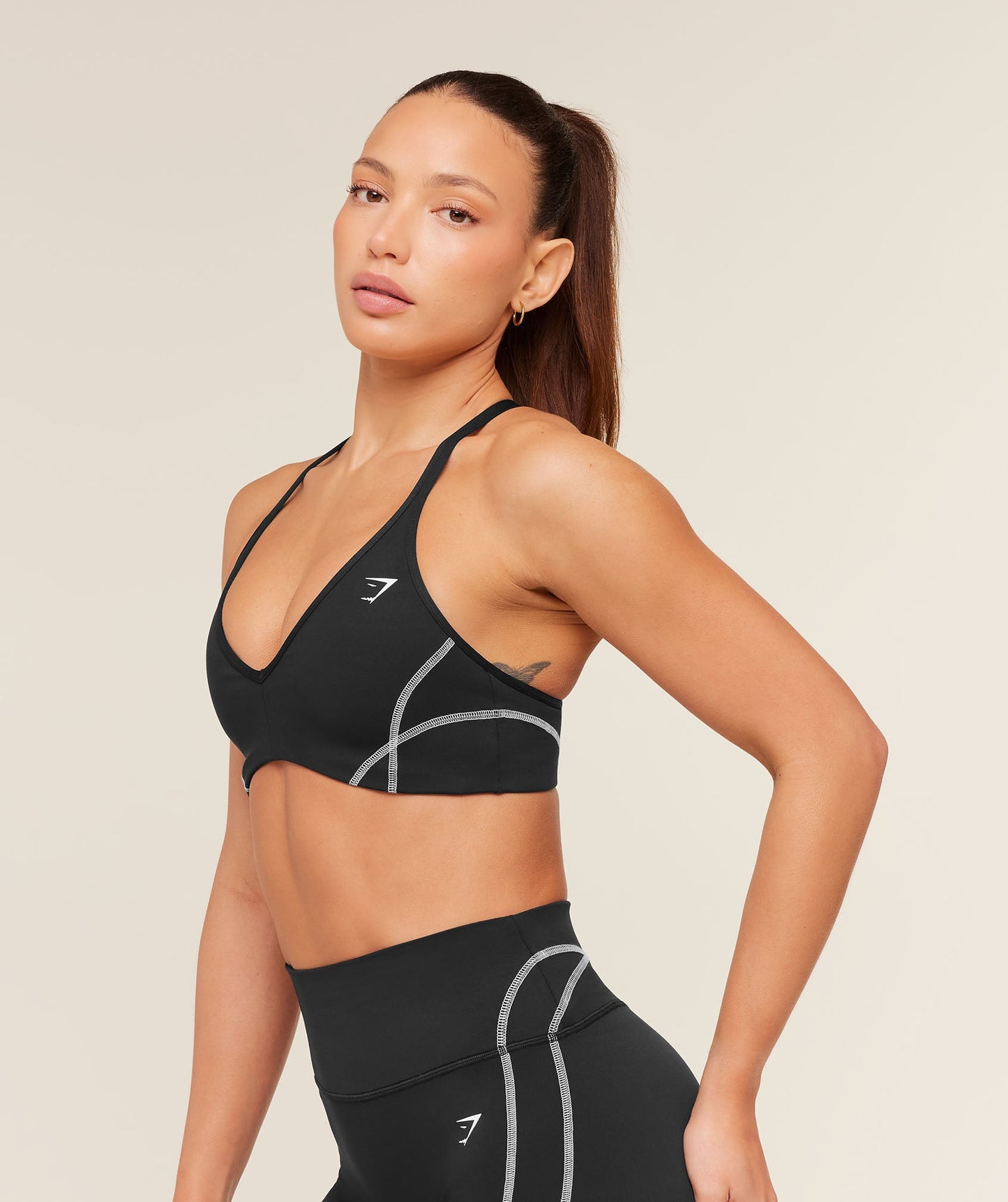 GSW-0137 Volt Light Support Sports Bra - Black/White