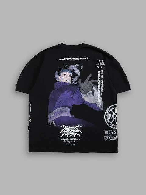 DS/NAR-0021 OBITO Uchiha Clan “Side-by-Side” Tee Box Set in Black