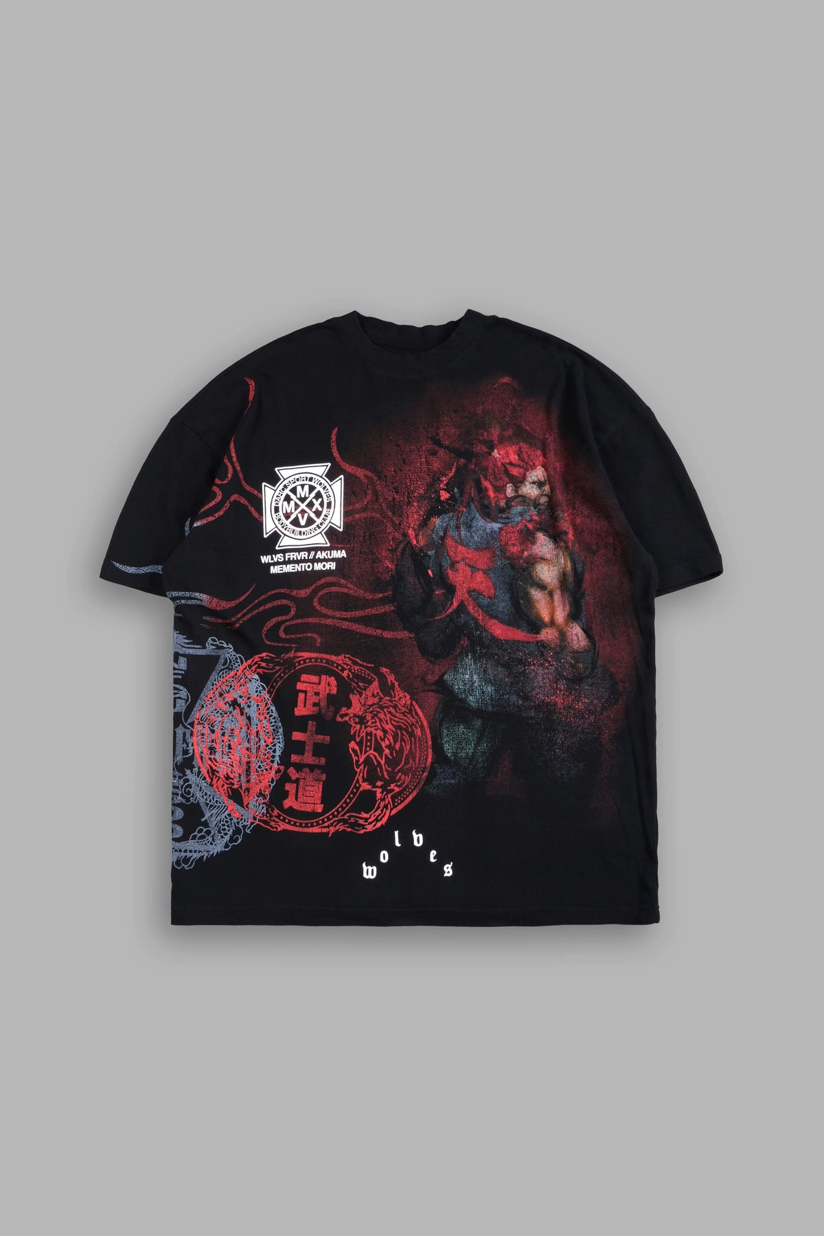 DS-0340 STREET FIGHTER X DARC SPORT "MYSTERY" TEE IN BLACK