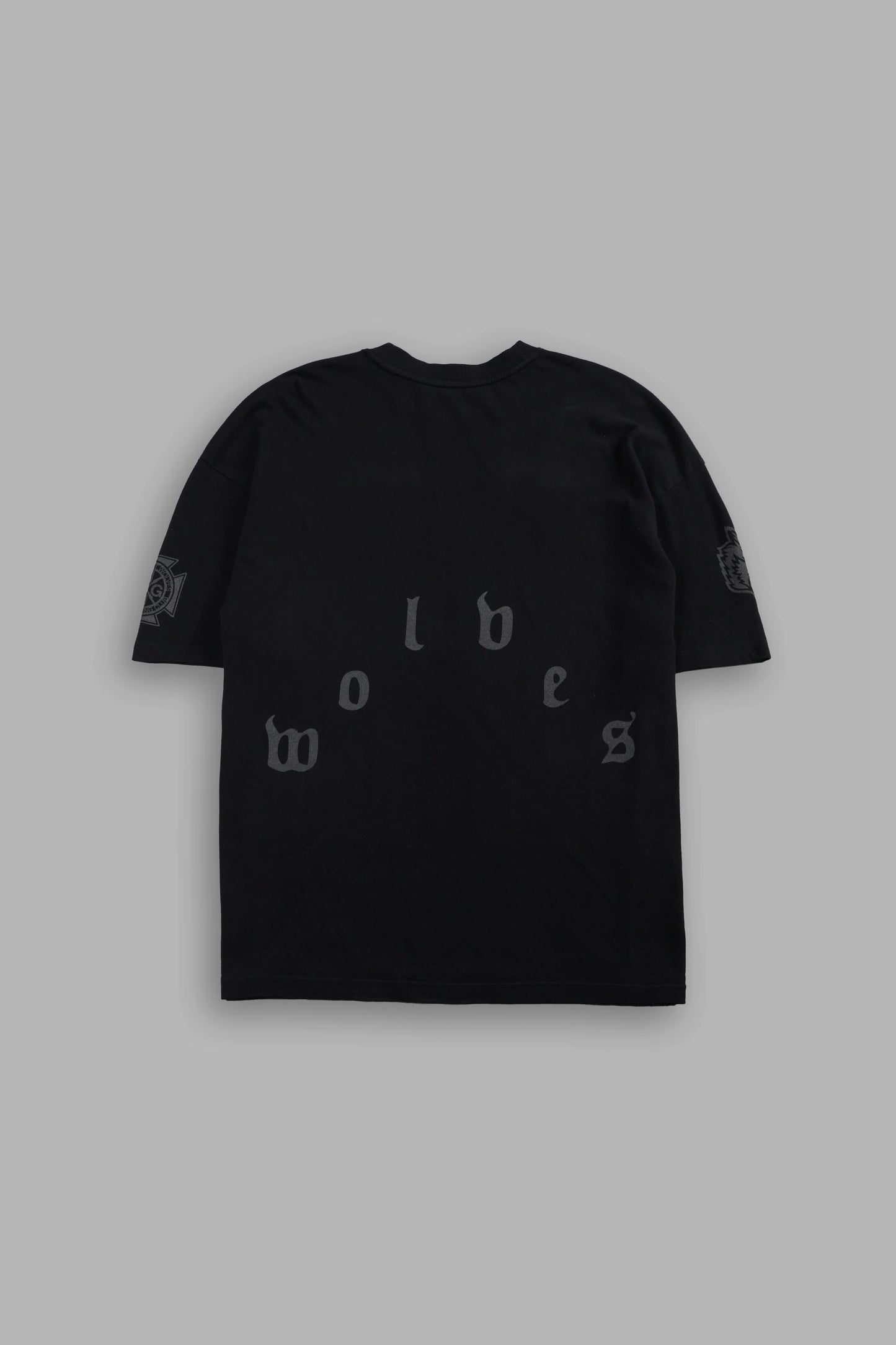 DS-0319 SCORPION FIRE PREMIUM OVERSIZED TEE IN BLACK