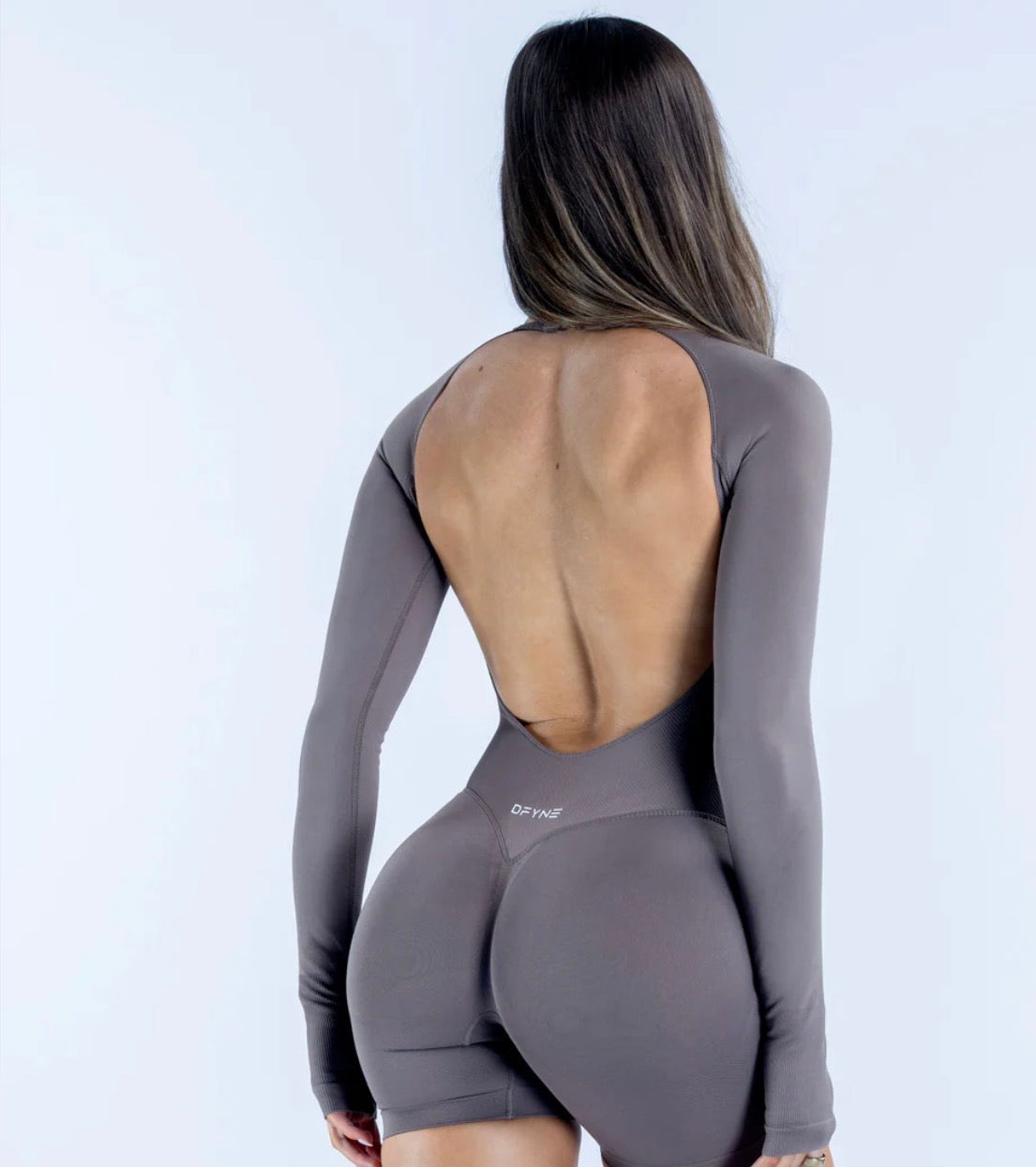 Impact Long Sleeve One Piece Truffle