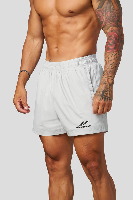 1034 - Core Training Shorts - Light Grey