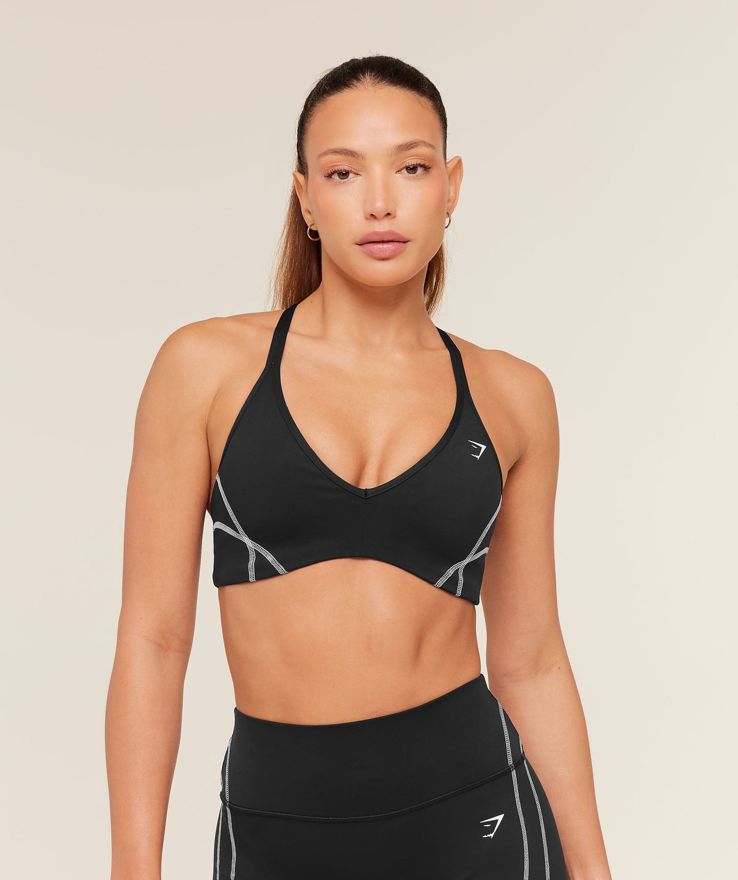 GSW-0137 Volt Light Support Sports Bra - Black/White