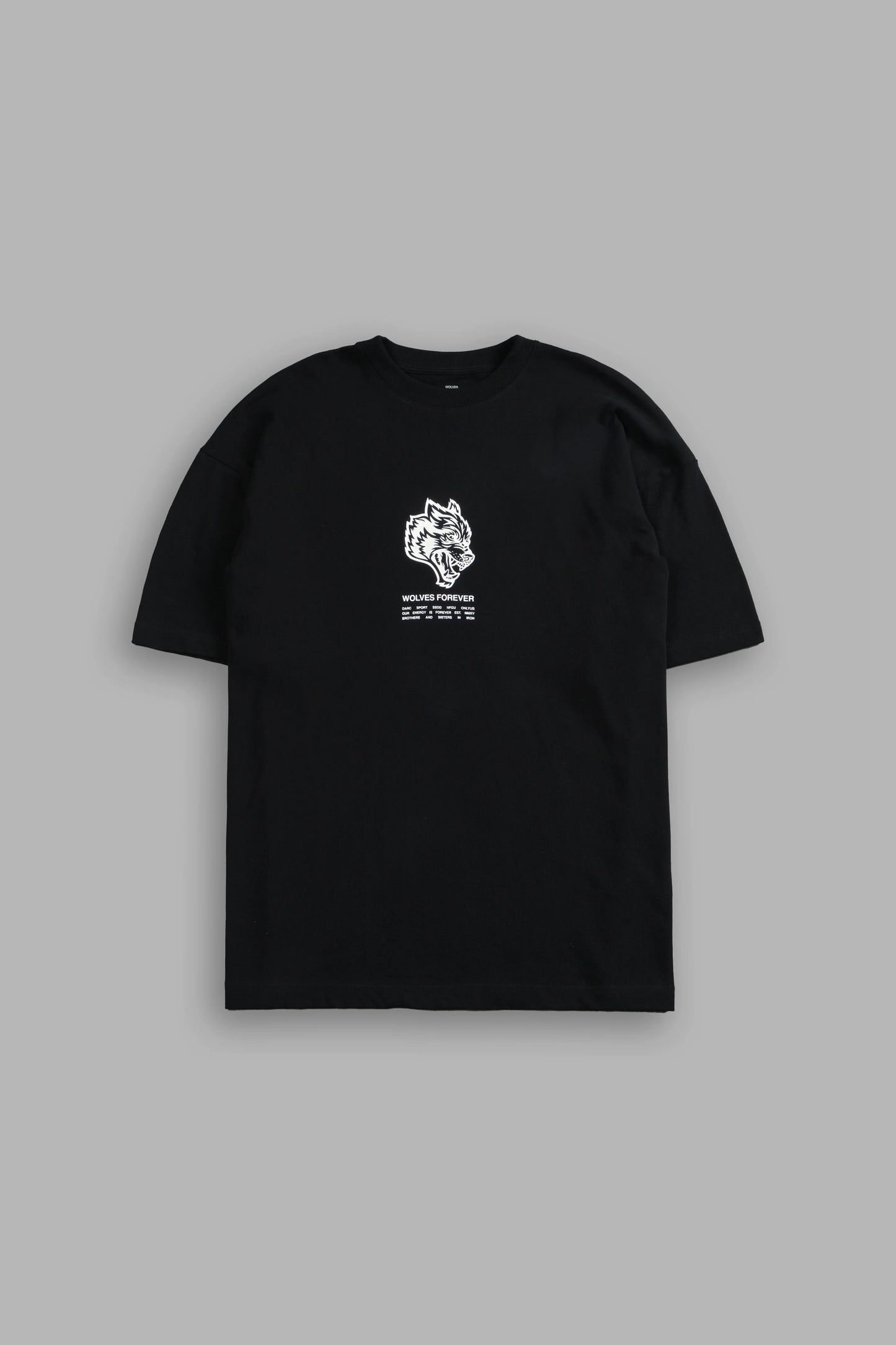 DS-0044 Wolves Have Your Back “Premium” Oversized Tee in Black