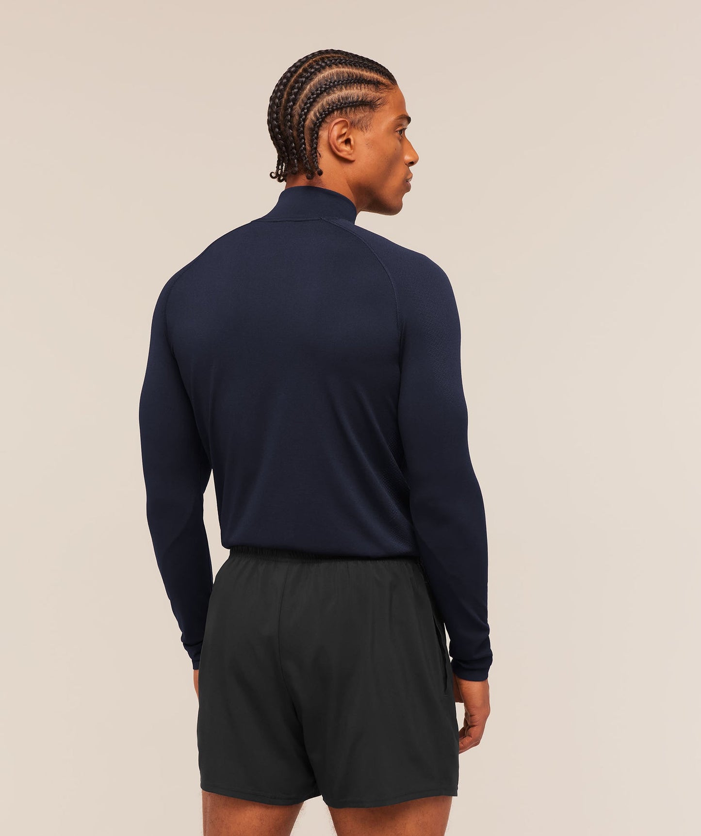 GS-0003 Vital Seamless 1/4 Zip - Navy/Heavy Blue