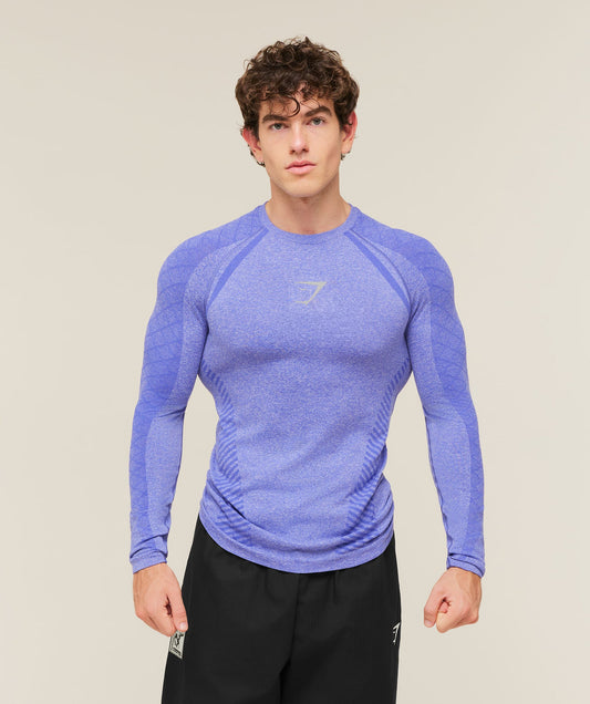 GS-0137 Devant Seamless Long Sleeve T-Shirt - Amethyst