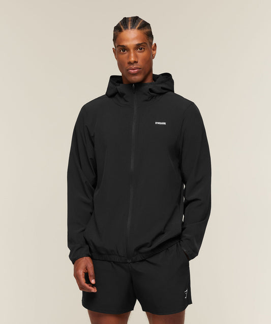 GS-0141 Train Hooded Track Jacket - Black