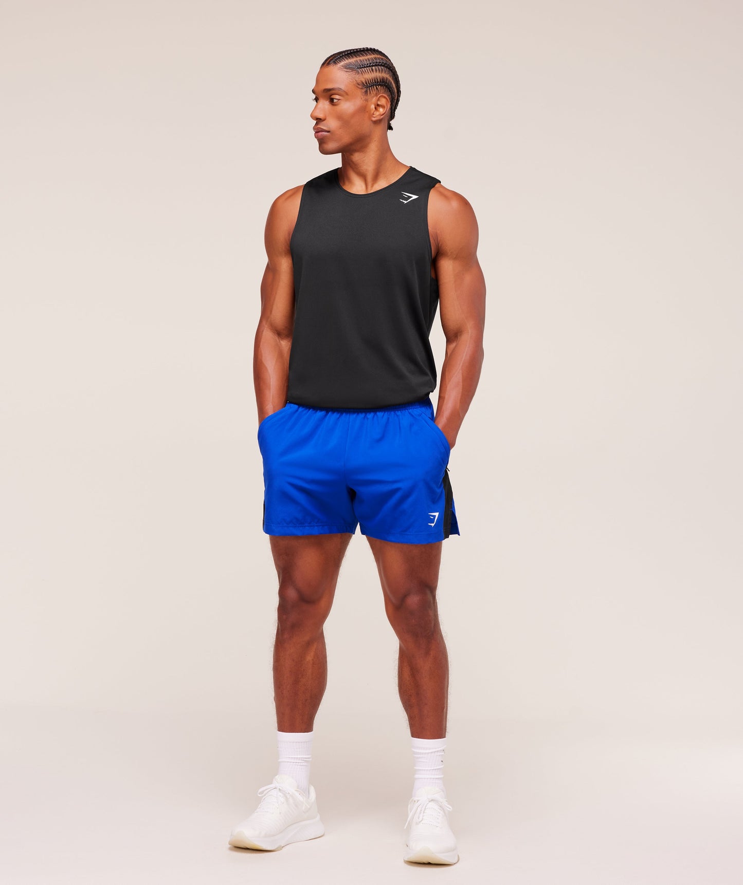 GS-0070 Sport 5” Shorts - Athletic Blue/Black