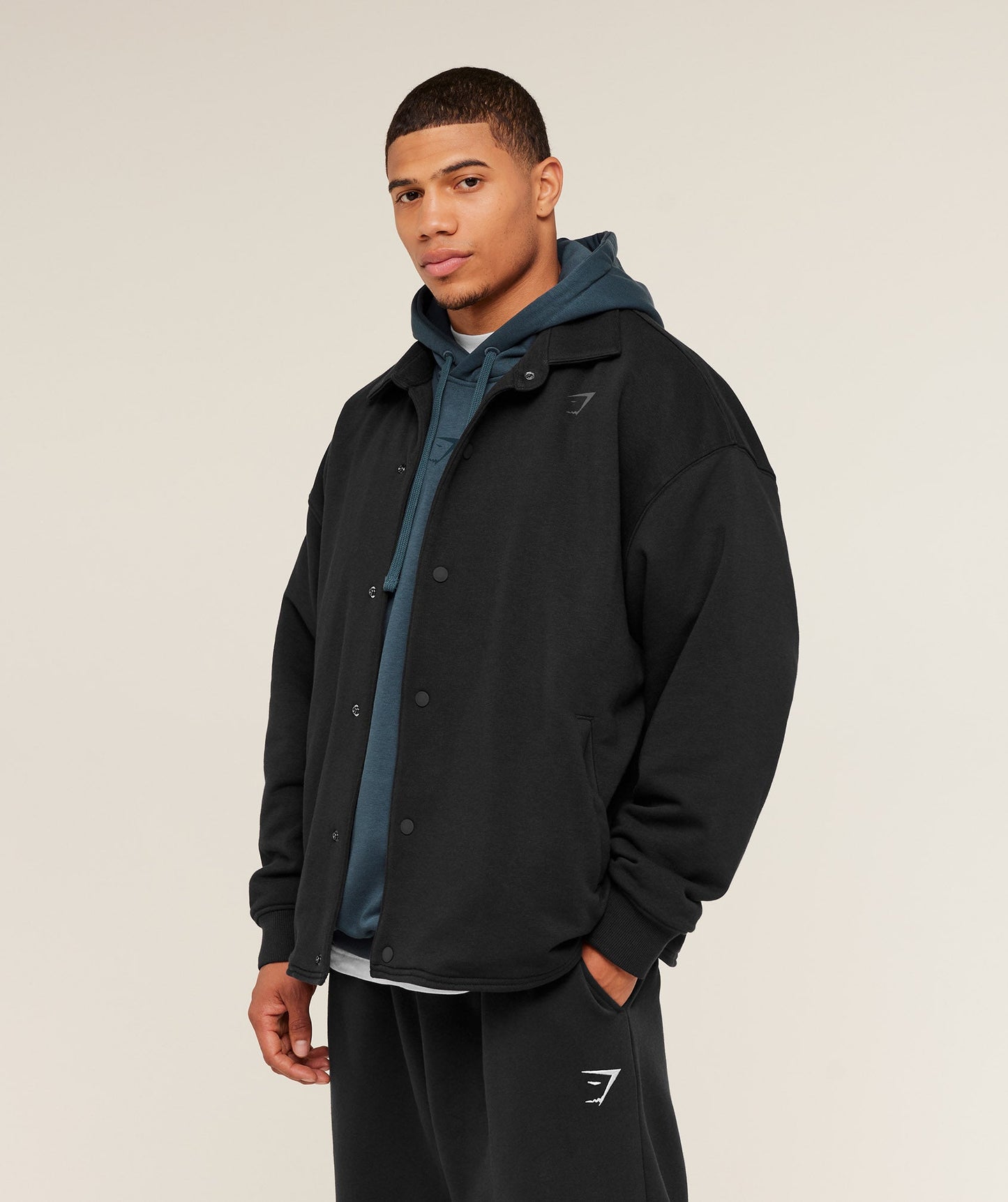 GS-0126 Power Coach Jacket - GS Black/GS Asphalt