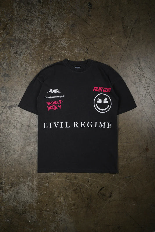 Durden American Classic Oversized Tee in Vintage Ashes