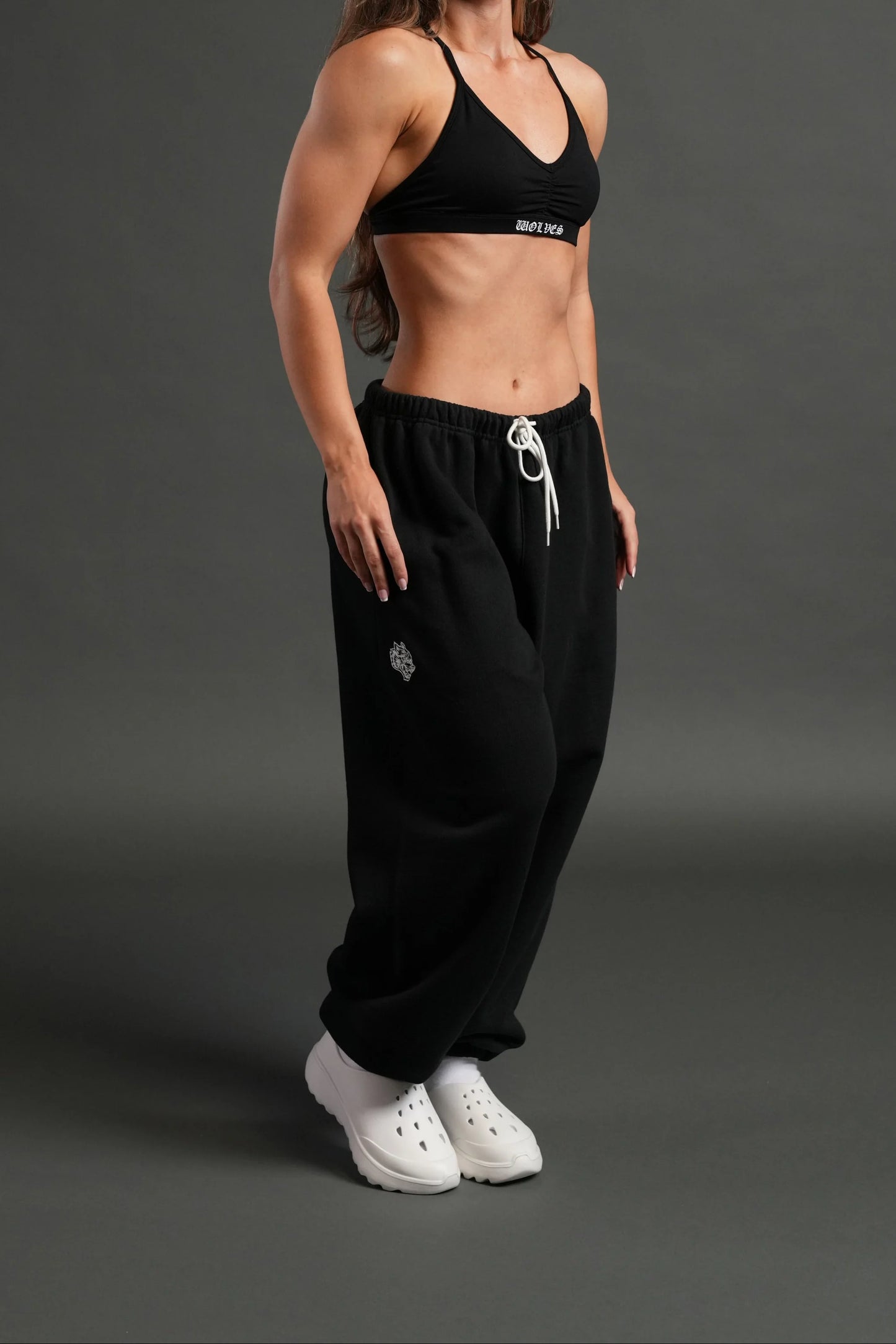DS-0200 Dual Lounger Unisex Sweat Pants in Black