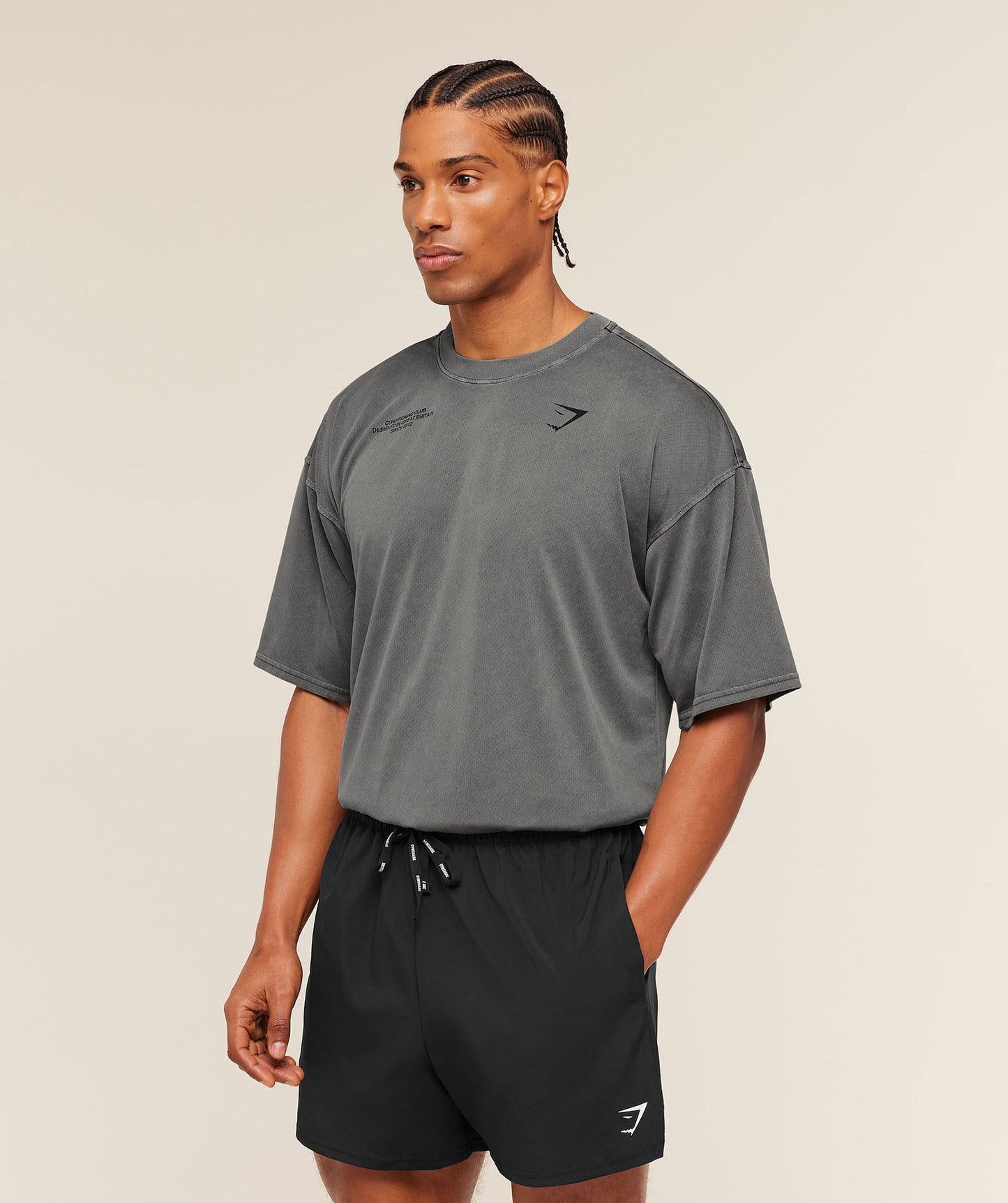 GS-0088 Conditioning Club Washed T-Shirt - Black/Wash