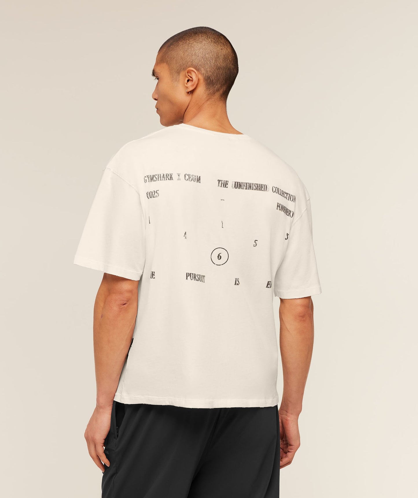 GS-0104 Gymshark x CBUM T-Shirt - Soft White