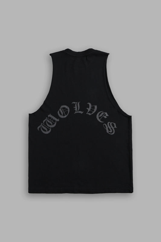 DS-0201 Wolf Chopper FRVR “Tommy” Muscle Tee in Black