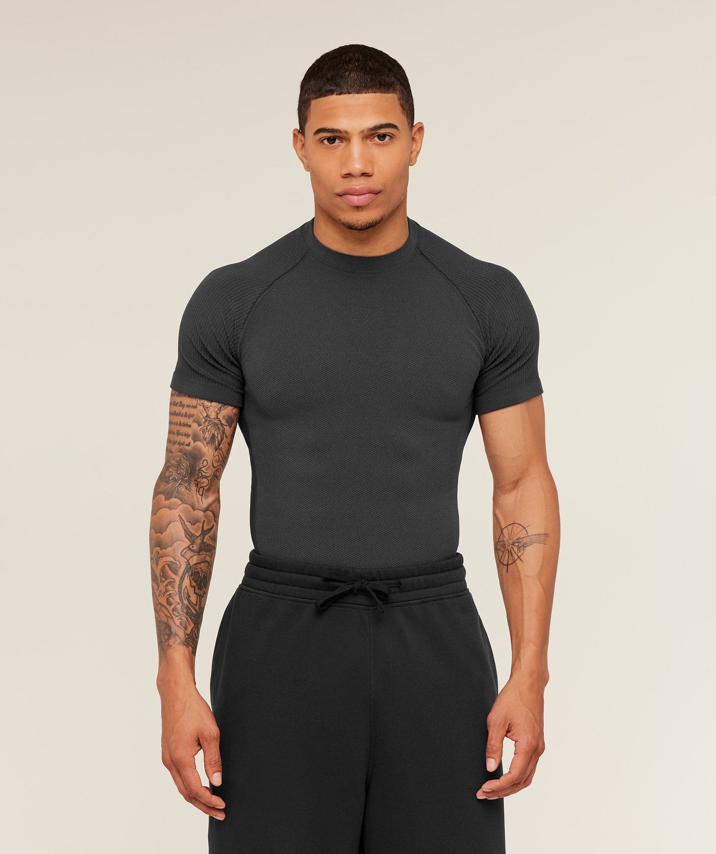 GS-0057 Physique T-Shirt - GS Onyx Grey/GS Black