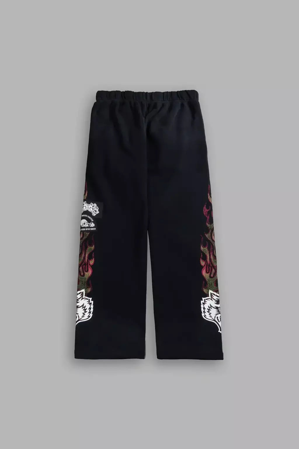 DS/HAR-0069 Harley-Davidson Wolves Bigelow Cargo Sweatpants in Black Drift Wash